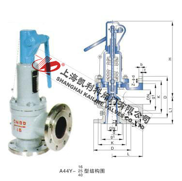 A44H、A44Y带扳手弹簧全启封闭式安全阀