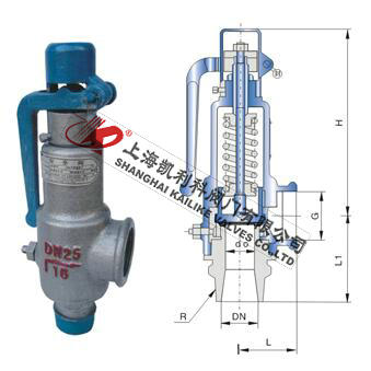 A27H、A27W、A27Y弹簧微启式外螺纹安全阀